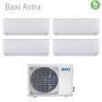 Climatizzatore Condizionatore Baxi Quadri Split Inverter Serie Astra 7+7+9+18 con LSGT100-4M R-32 Wi-Fi Optional 7000+7000+9000+18000 - Novità Sale