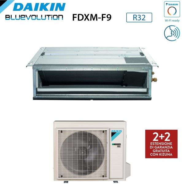 Climatizzatore Condizionatore Daikin Bluevolution Inverter Canalizzato Ultrapiatto 12000 Btu FDXM35F9 R-32 Wi-Fi Optional - Garanzia Italiana For Discount