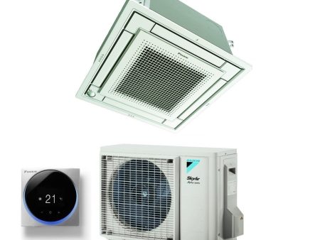 Climatizzatore Condizionatore Daikin a Cassetta Fully Flat 12000 BTU FFA35A + RZAG35A R-32 Wi-Fi Optional con Griglia Bianca Inclusa Fashion