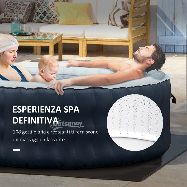 EasyComfort Piscina Idromassaggio Gonfiabile e Riscaldante fino 42℃ con 108 Getti, per 4 Persone Discount