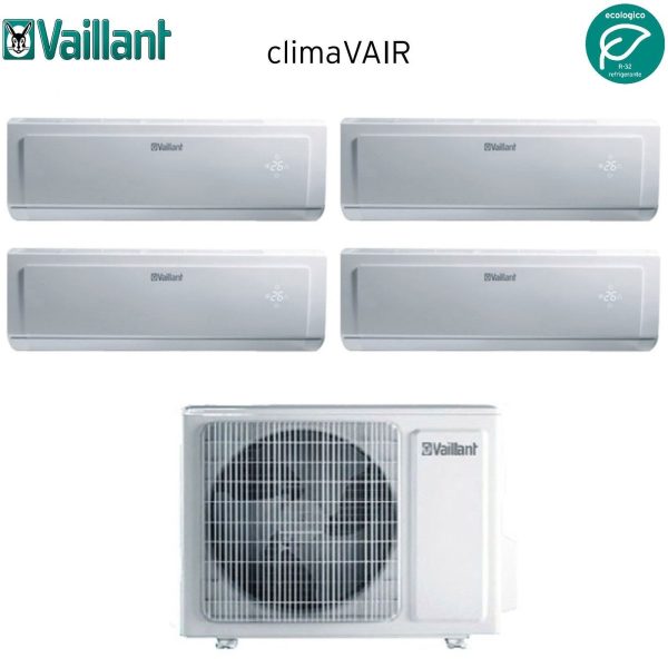 Climatizzatore Condizionatore Vaillant Quadri Split Inverter serie CLIMAVAIR PLUS VAI 8 9+9+9+9 con VAF8-080W4NO R-32 9000+9000+9000+9000 Hot on Sale