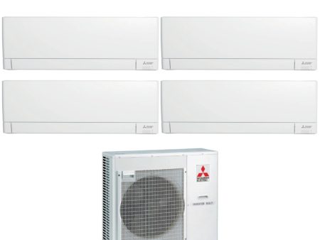 Climatizzatore Condizionatore Mitsubishi Electric Quadri Split Inverter Linea Plus serie MSZ-AY 9+12+12+18 con MXZ-4F80VF R-32 Wi-Fi Integrato 9000+12000+12000+18000 Online