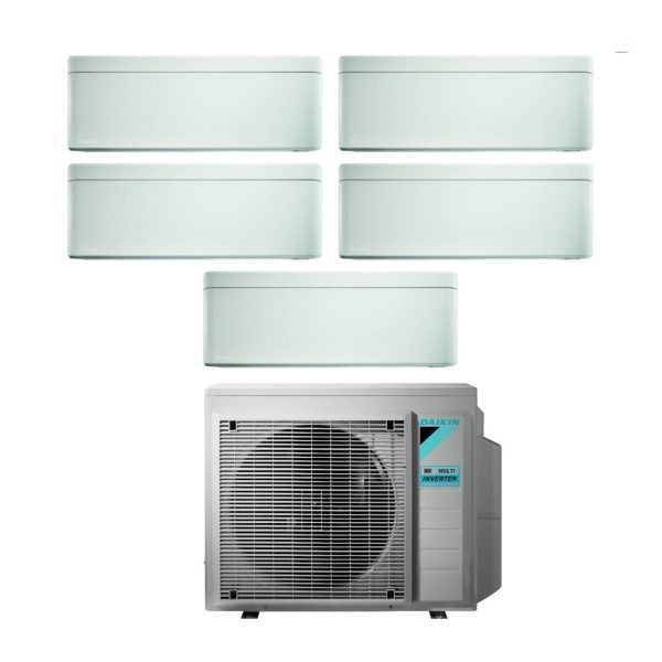 Climatizzatore Condizionatore Daikin Bluevolution Penta Split Inverter serie STYLISH WHITE 7+7+7+7+15 con 5MXM90N R-32 Wi-Fi Integrato 7000+7000+7000+7000+15000 - Garanzia Italiana For Discount