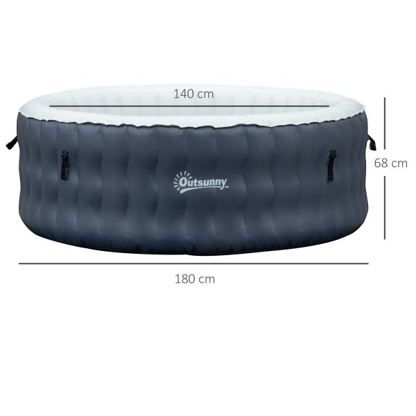 EasyComfort Piscina Idromassaggio Gonfiabile e Riscaldante fino 42℃ con 108 Getti, per 4 Persone Discount