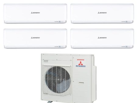 Climatizzatore Condizionatore Mitsubishi Heavy Industries Quadri Split Inverter serie KIREIA PLUS White 9+9+9+18 con SCM80ZS-W R-32 Wi-Fi Optional 9000+9000+9000+18000 Colore Bianco Online