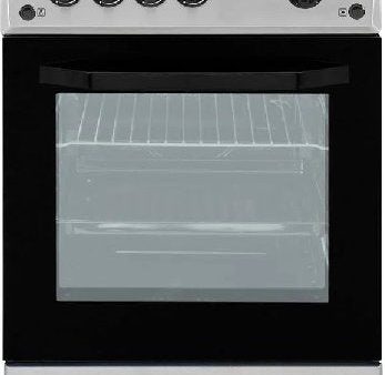 Beko Cucina a Gas 4 Fuochi Forno Elettrico Larghezza Per Profondità 50x50 Cm Con Coperchio Colore Silver CSS42014FS 54 Litri For Cheap