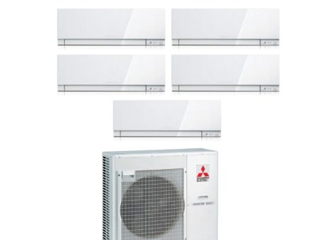 Climatizzatore Condizionatore Mitsubishi Electric Penta Split Inverter serie KIRIGAMINE ZEN WHITE MSZ-EF 9+9+12+12+15 con MXZ-5F102VF R-32 Wi-Fi Integrato Colore Bianco 9000+9000+12000+12000+15000 Online