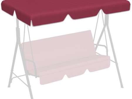 Easycomfort Tettuccio di Ricambio per Dondolo in Poliestere con Protezione UV50+, 192x144cm, Rosso Sale