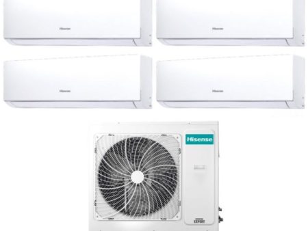 Climatizzatore Condizionatore Hisense Quadri Split Inverter Serie NEW COMFORT 7+9+18+18 con 4AMW105U4RAA R-32 Wi-Fi Optional 7000+9000+18000+18000 For Cheap