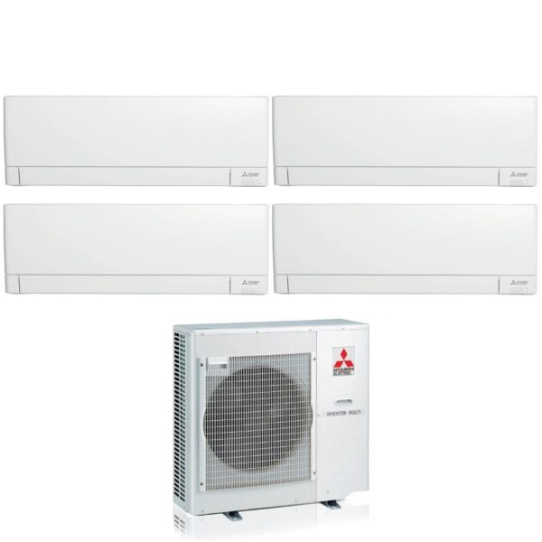 Climatizzatore Condizionatore Mitsubishi Electric Quadri Split Inverter Linea Plus serie MSZ-AY 9+9+15+15 con MXZ-4F80VF R-32 Wi-Fi Integrato 9000+9000+15000+15000 on Sale