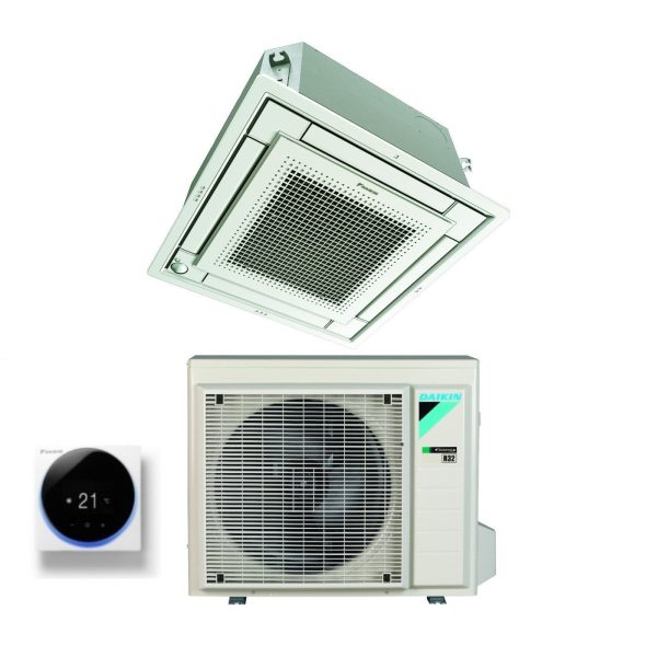 Climatizzatore Condizionatore Daikin a Cassetta Fully Flat 12000 Btu FFA35A9 R-32 Wi-Fi Optional con Griglia Inclusa Classe A++ A+ - Garanzia Italiana Online