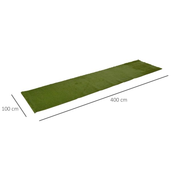 EASYCOMFORT Tappeto Erboso Prato sintetico 4x1m Erba 30mm, Finto Prato Verde Anti-UV Atossico e Drenante per Giardino e Cortile Hot on Sale