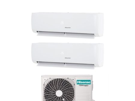 Climatizzatore Condizionatore Hisense Dual Split Inverter serie IQ PLUS 9+12 con 2AMW42U4RGC R-32 Wi-Fi Integrato 9000+12000 Online Sale