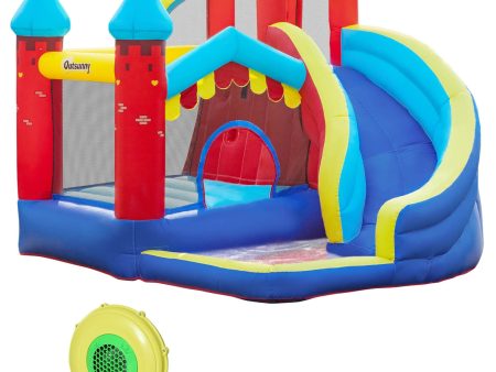 EasyComfort Castello Gonfiabile 4 in 1 per Bimbi 3-8 Anni con Scivolo e Piscina, 290x270x230cm Online Hot Sale