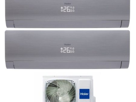 Climatizzatore Condizionatore Haier Dual Split Inverter Nebula Grey 24+24 con 4U30HS1ERA R410A 24000+24000 BTU Online