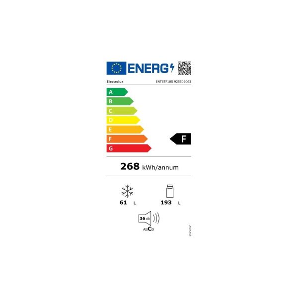 Frigorifero Combinato Electrolux ENT6TF18S 192 lt TwinTech DynamicAir Classe F (A177,2xL54xP54,9) Cheap