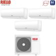 Climatizzatore Condizionatore Riello Trial Split Inverter serie AARIA PLUS I 12+12+12 con AARIA MULTI 355 PI R-32 Wi-Fi Integrato 12000+12000+12000 For Cheap