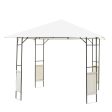 Easycomfort Gazebo 3x3 m con Tettuccio Rinforzato e 4 Viti, in Acciaio Verniciato a Polvere, Nero e Crema For Discount