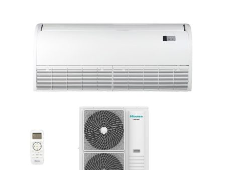 Climatizzatore Condizionatore Hisense Inverter Soffitto   Pavimento serie TURBO 42000 Btu AUV125UR4RC8 + AUW125U6RN8 R-32 Wi-Fi Optional con Telecomando di serie Incluso For Sale