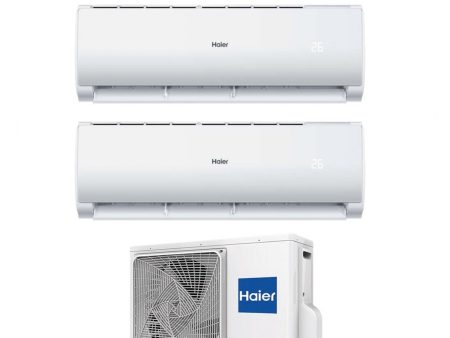 Climatizzatore Condizionatore Haier Dual Split Inverter serie GEOS PLUS 9+12 con 2U50MEFFRA R-32 Wi-Fi Integrato 9000+12000 Supply