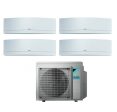 Climatizzatore Condizionatore Daikin Bluevolution Quadri Split Inverter serie EMURA WHITE 9+9+9+18 con 4MXM80N R-32 Wi-Fi Integrato 9000+9000+9000+18000 colore Bianco - Garanzia Italiana Sale