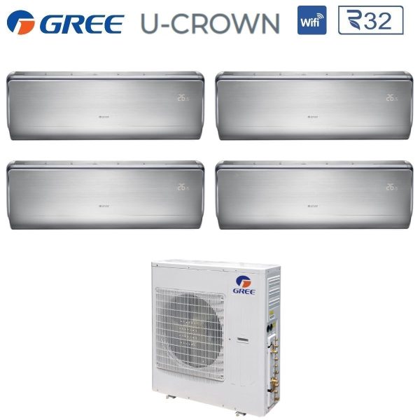 Climatizzatore Condizionatore Gree Quadri Split Inverter serie U-CROWN 9+9+12+12 con GWHD(36)NK6LO R-32 Wi-Fi Integrato 9000+9000+12000+12000 Discount