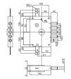 Serratura Atra Dierre D.M. chiusura triplice da applicare con scrocco e 4 catenacci Entrata 60 mm Mano Destra Art. 6111.1.DE IN SCATOLA Online now