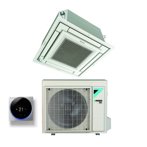 Climatizzatore Condizionatore Daikin a Cassetta Fully Flat 12000 Btu FFA35A9 R-32 Wi-Fi Optional con Griglia Inclusa Classe A++ A+ - Garanzia Italiana Online