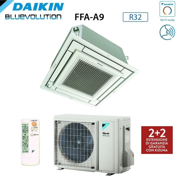 Climatizzatore Condizionatore Daikin a Cassetta Fully Flat 21000 BTU FFA60A9 + RZAG60A R-32 Wi-Fi Optional con Comando a Filo e Griglia Inclusi on Sale