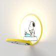 Peanuts Gravy 5 in. LED Warm White Wall Light Yellow Hardwired Snoopy Gravy Hot on Sale