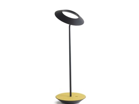 Royyo Matte Black With Honeydew Felt Modern LED Desk Lamp with USB Port on Sale