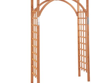 EasyComfort Arco in Legno da Giardino Pergola e Spalliera per Piante Rampicanti For Cheap