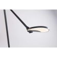 Splitty Matte Black Contemporary LED Floor Lamp with USB Port Online Sale