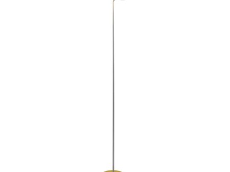 Royyo Silver with Honeydew Felt Contemporary LED Floor Lamp with USB Port on Sale