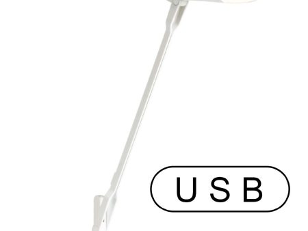 Splitty Matte White Contemporary LED Desk Lamp with Table Base and USB Port Discount