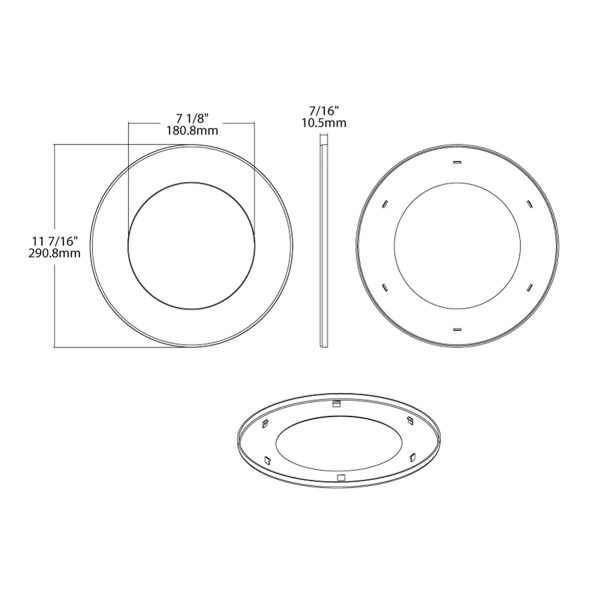 Goof Ring 8 -10  for Commercial Downlights For Sale