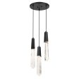 Drifting Droplets 18  3 Lights LED Pendant Light Black Finish Fashion