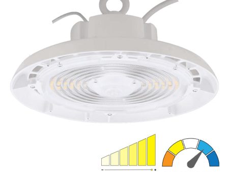 UFO High Bay LED Light, 240 Watts, 36000 Lumens, 35K 40K 50K, 120-277V, White Discount