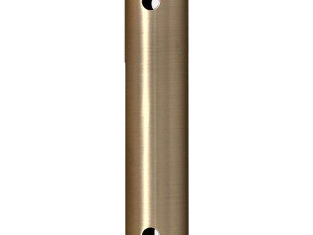 48-Inch Brushed Satin Brass Extension Downrod For Discount