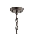 Kennewick 20  3-Light Chandelier with Fabric Drum Shade, Olde Bronze Finish Online Hot Sale