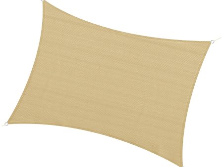 Easycomfort Vela Ombreggiante Rettangolare 4x3 m Beige in HDPE con Accessori e Borsa da Viaggio Inclusi Discount