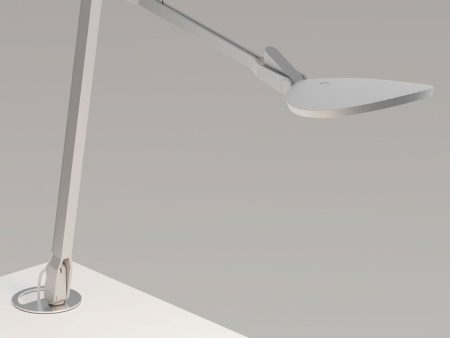 Splitty Reach Silver Contemporary LED Desk Lamp with Grommet Mount and USB Port For Cheap