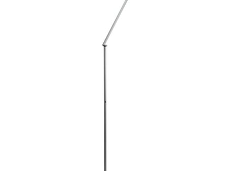 Mosso Pro Silver Transitional Boom Arm LED Floor Lamp with USB Port Hot on Sale