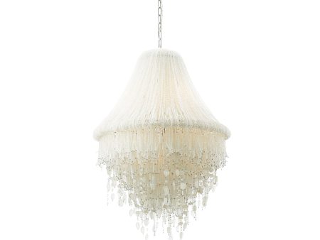 Crystal Reign 33  5 Lights Pendant Light Silver Finish Cheap