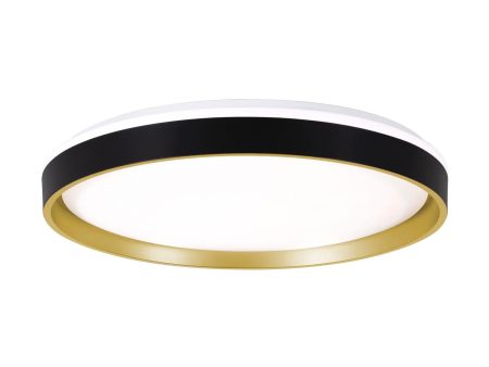 Rana 19   LED Flush Mount Light, Black Finish Sale