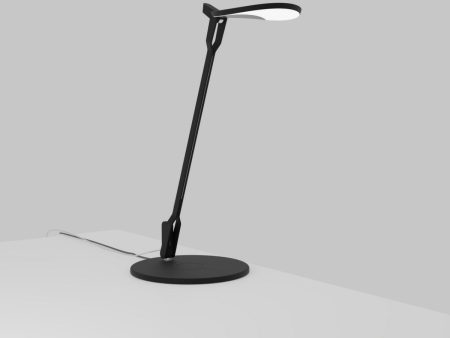 Splitty Pro Matte Black Contemporary LED Desk Lamp with Wireless Charging Base and USB Port For Cheap