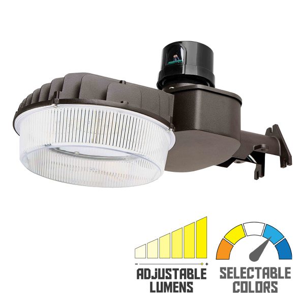 LED Street Light With Photocell, 32-80W, 12000Lm, 30K 40K 50K, Pole Mount, 120-277V, Bronze Discount