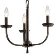 Kennewick 16  3-Light Chandelier, Olde Bronze Finish Hot on Sale