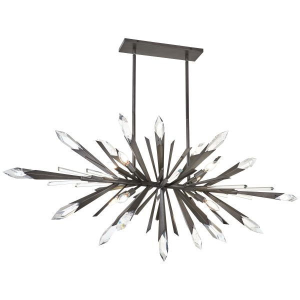 Elsa 58  8 Lights Chandlier Gray Finish Hot on Sale