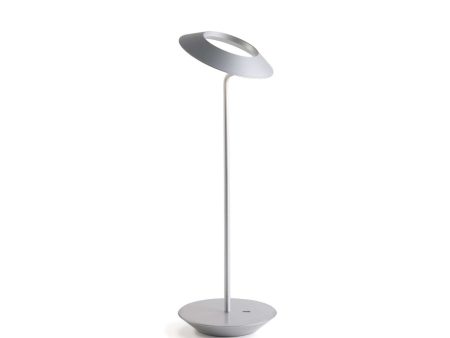 Royyo Silver With Silver Modern LED Desk Lamp with USB Port Supply